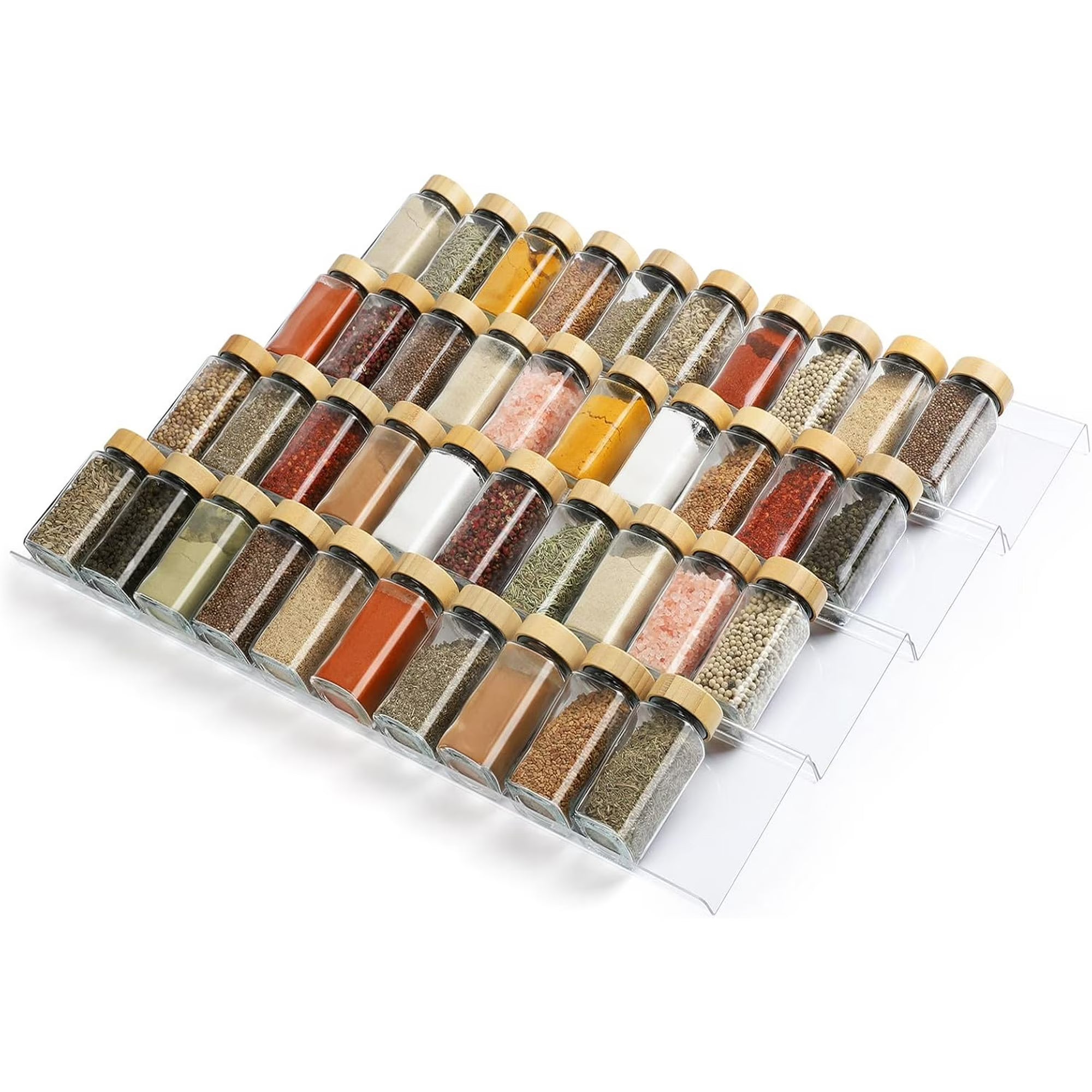 Clear Acrylic 4 Tier Spice Drawer Organizer V15536