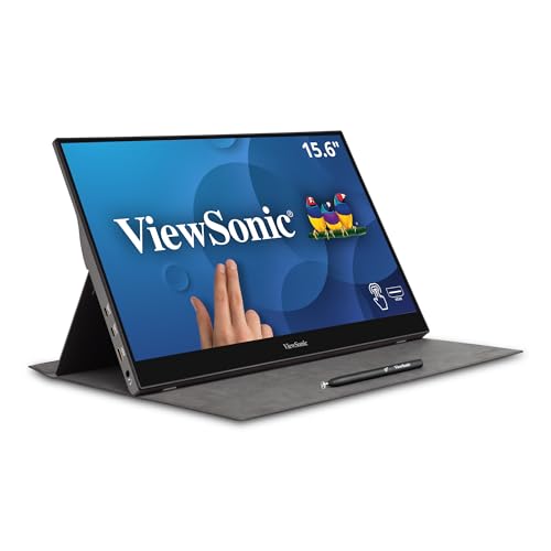 16 Inch 1080p FHD IPS Portable Monitor with Built-in Stand and Protective Case K85863