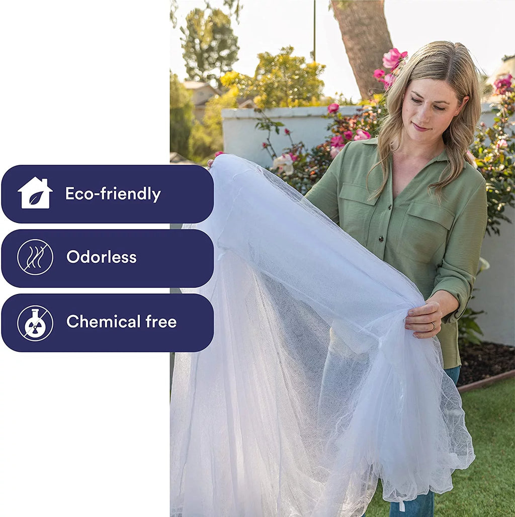Ultra Large Mosquito Net Bed Canopy, Single to King Size, Mesh 380, 2 Entries, Storage Bag U217