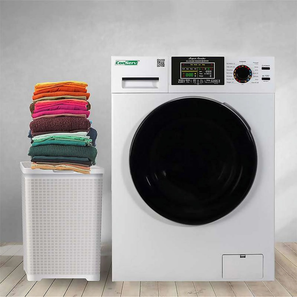 Compact 18 lbs Combo Washer Dryer 1400 RPM White R76364
