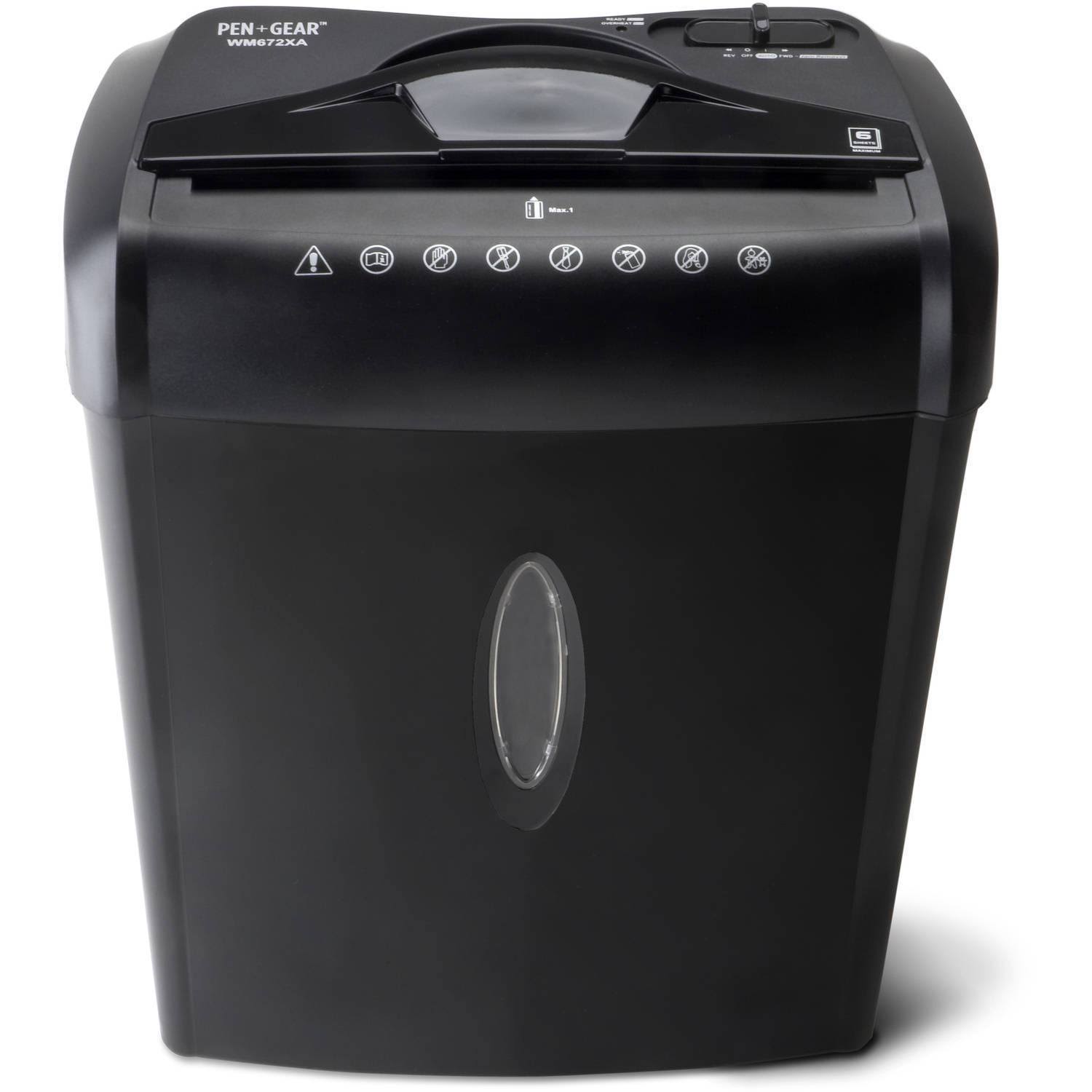 6-Sheet Crosscut Paper Credit Card Shredder K678094