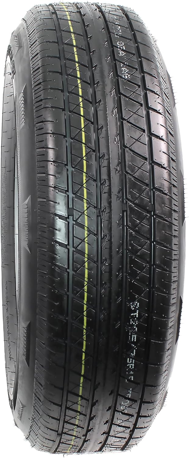 2-Pack Radial Trailer Tire On Rim ST225/75R15 15 LRD 6 Lug Silver Modular Wheel X4764
