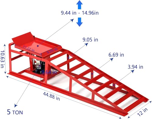 2PCS Heavy Duty Hydraulic Car Ramps D39031