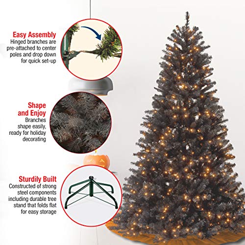 7.5 Feet Pre-Lit Artificial Christmas Tree with Stand J4816