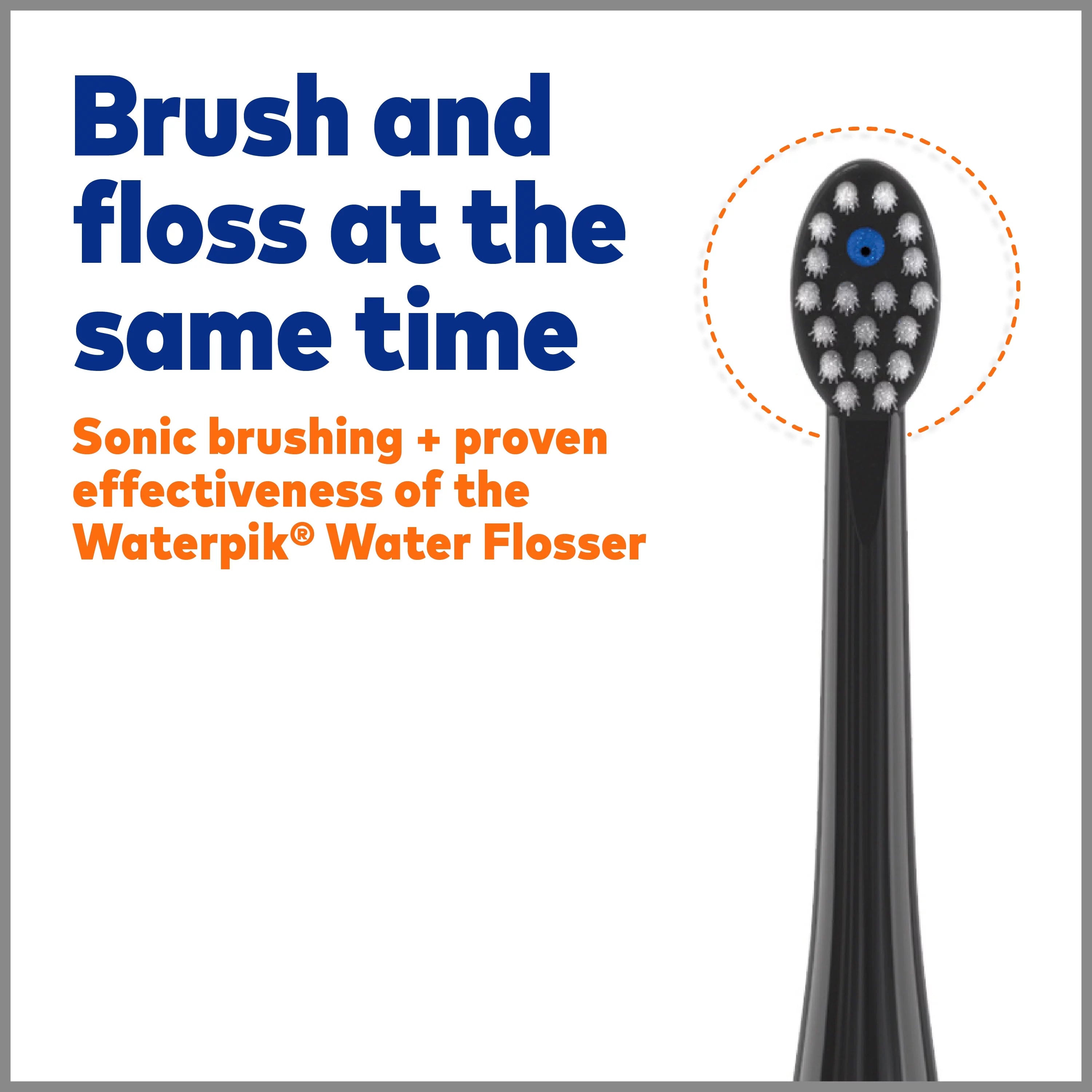 Black Electric Toothbrush and Water Flosser Combo M384