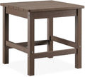 Oversized Poly Lumber Outdoor Side Table (Brown) F1738