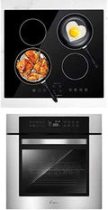 24" Electric Induction Cooktop with 4 Burners & Single Wall Oven L5305