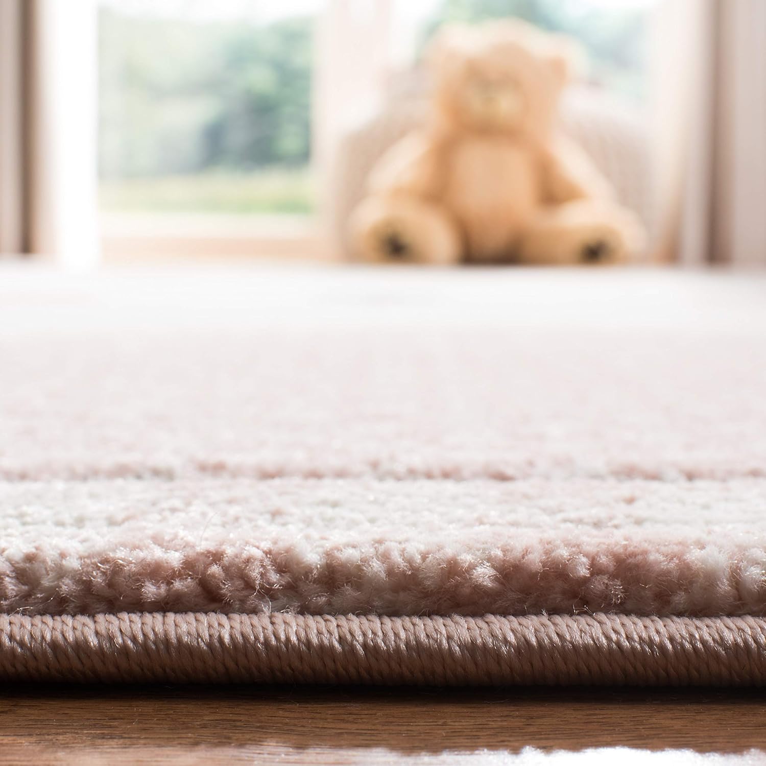 Pink & Grey Cat Design Runner Rug U16297