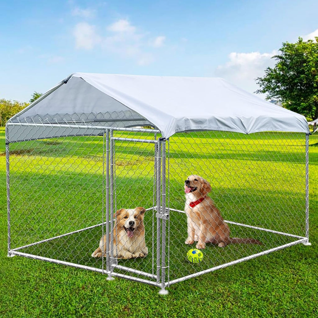 Heavy Duty Outdoor Dog Kennel with Waterproof Roof S6157