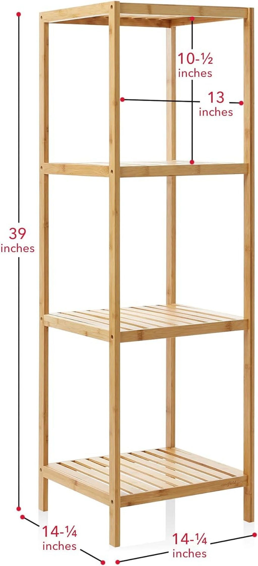 Bamboo Shelf Shelving Storage Unit C83986