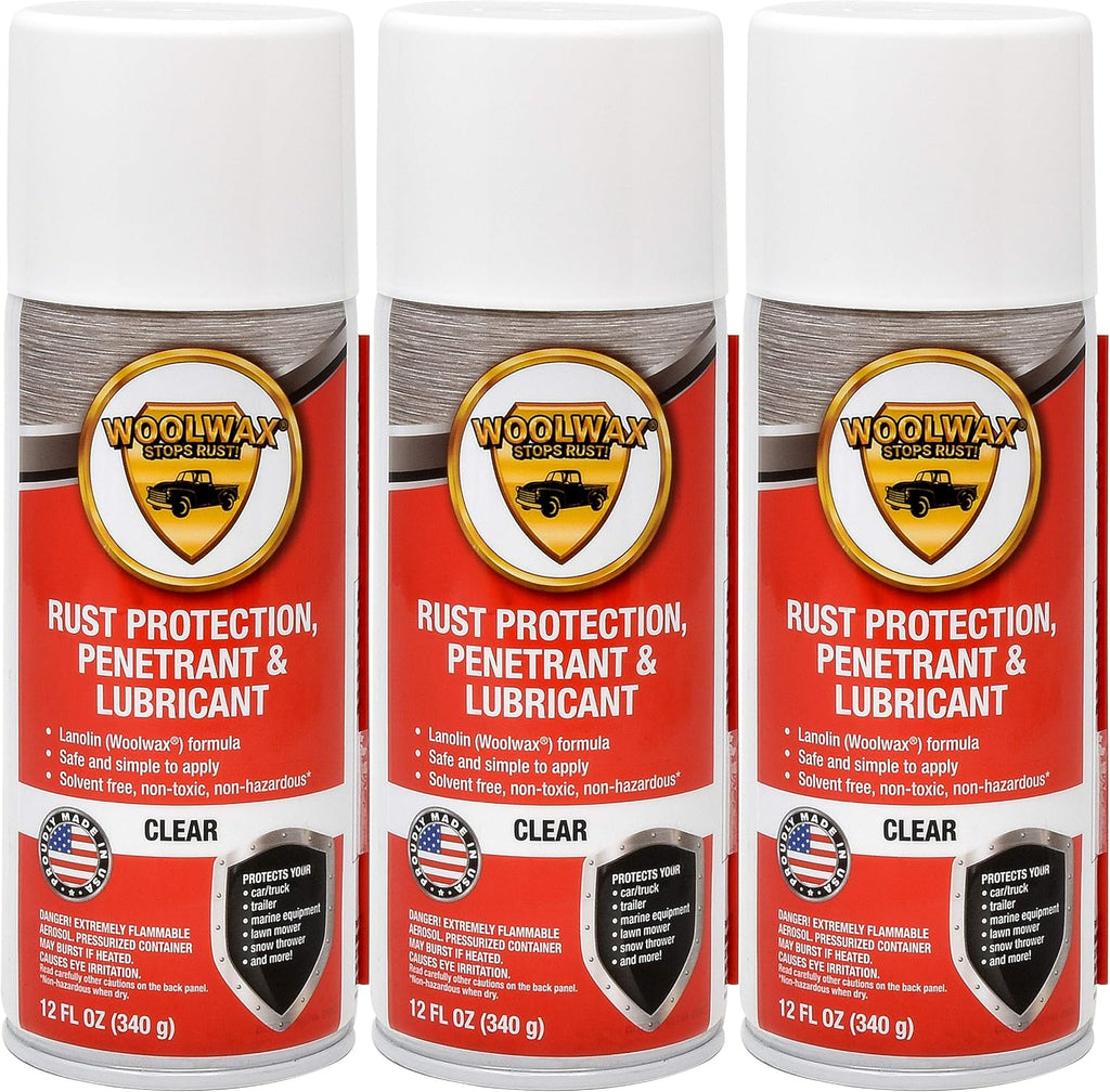 12 Oz 3 Pack Aerosol Spray Can Rust Inhibitor Anti Corrosion Penetrant Lubricant M17084