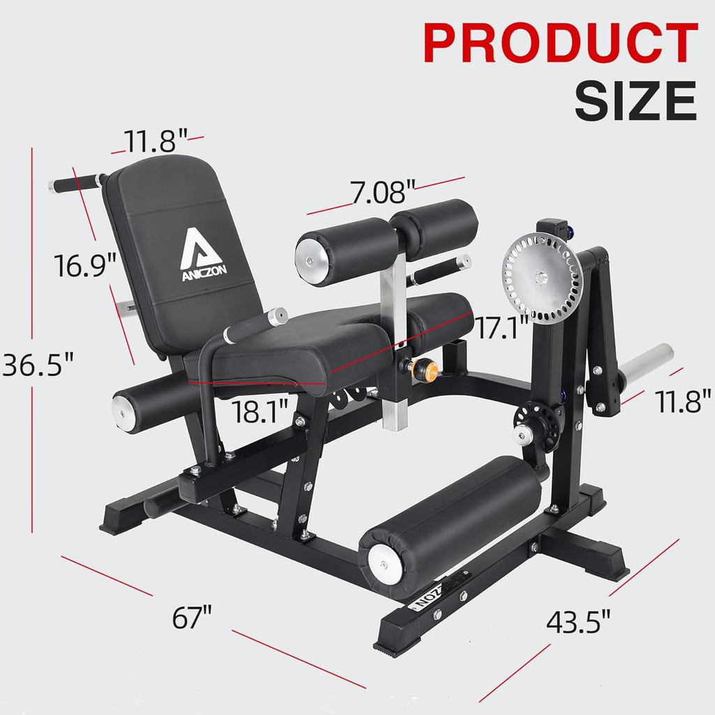 Leg Extension and Curl Machine with Adjustable Seat Q57952