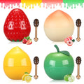 6 PCS Mini Strawberry Lemon Peach Cherry Moisturizing Lip Sleeping Mask Set Y763975