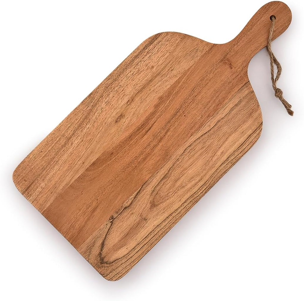 Acacia Wood Cutting Board with Handle (15" x 7" x 0.65") W8075