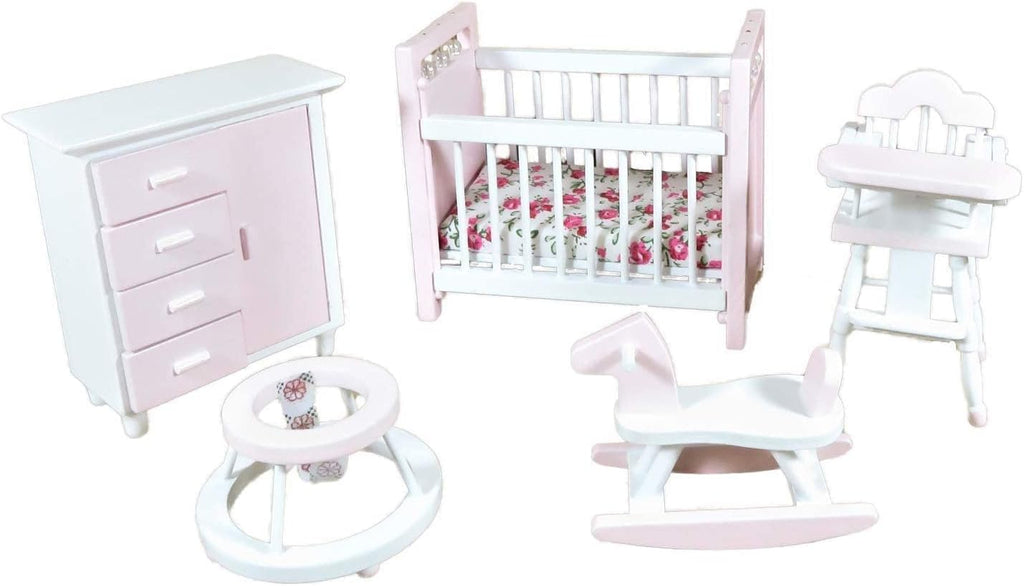 Pink & White Nursery Furniture Set E416633