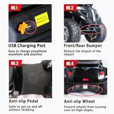 3-Speed Electric Mobility Scooter with 1000w K100