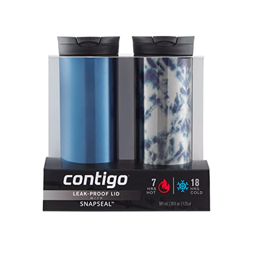 2 Pack 20oz Insulated Stainless Steel Travel Mug A592879
