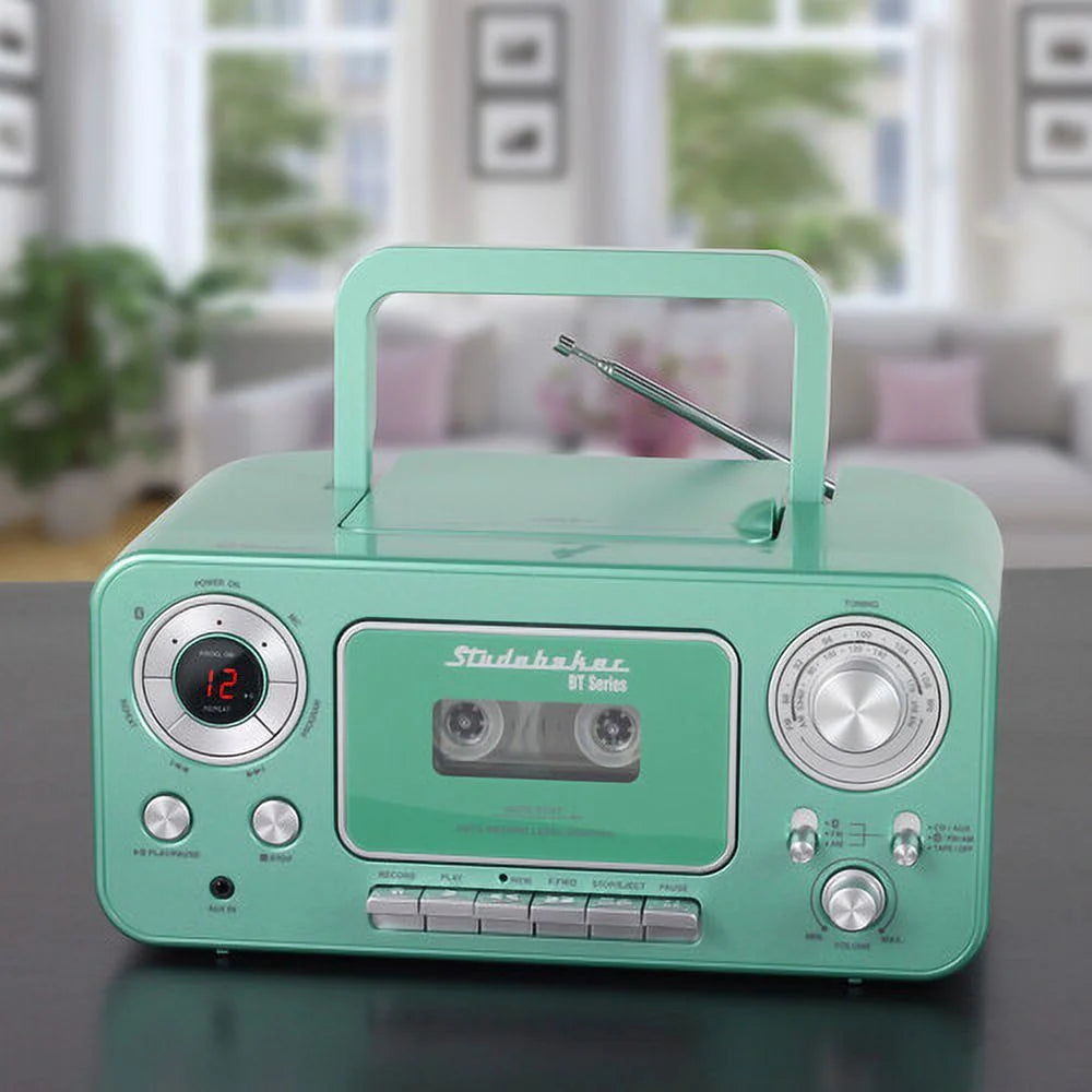 Bluetooth Portable CD Player Radio Cassette C65159