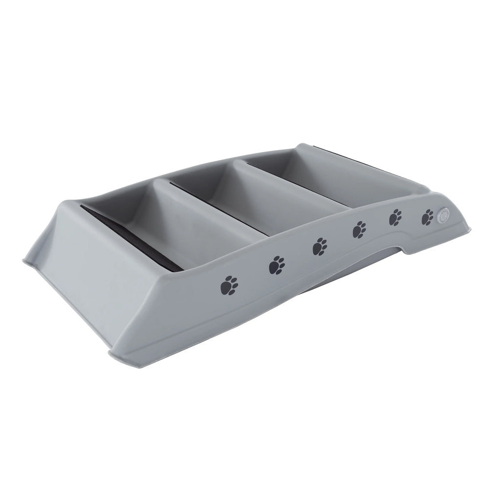 Gray 4 Step Pet Stairs E245274
