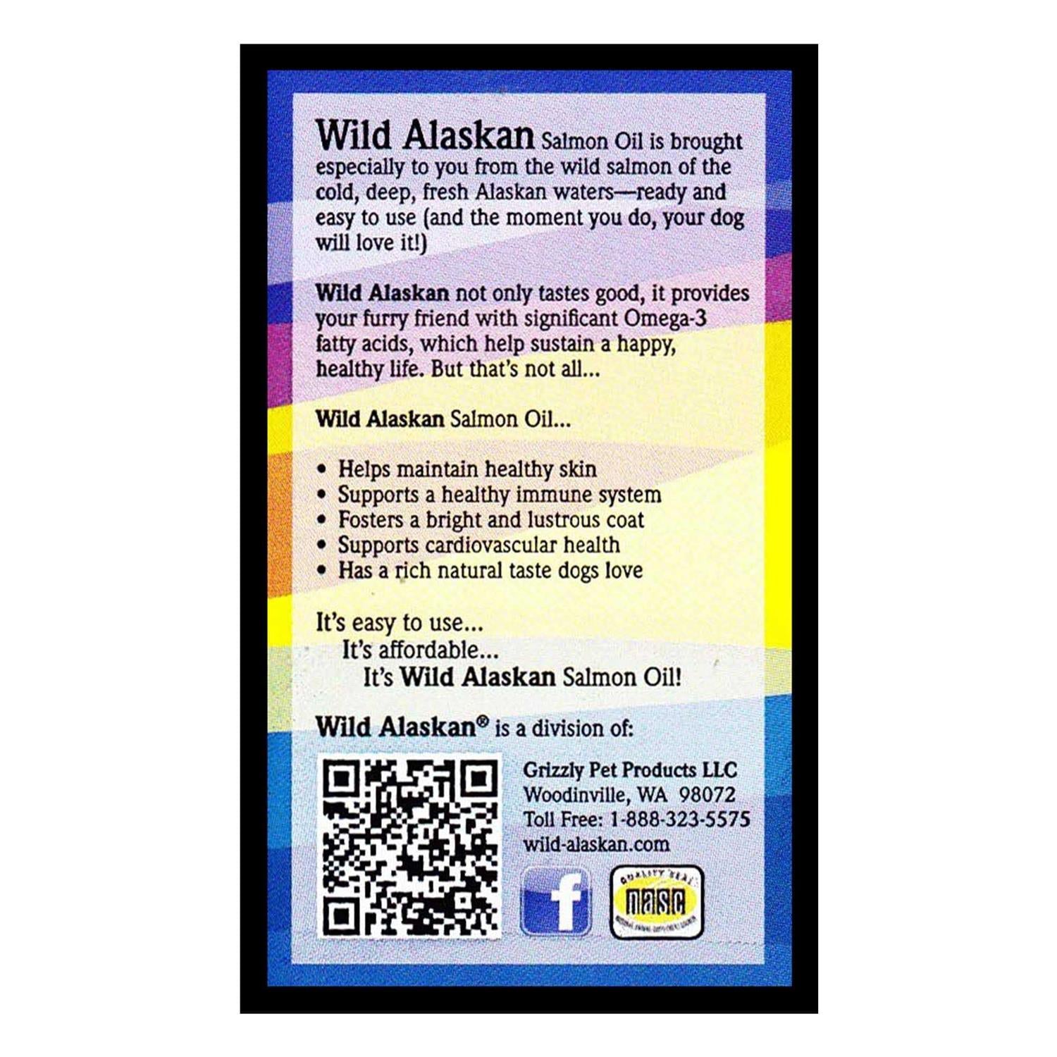 Wild Alaskan Salmon Oil Omega 3 Dog Food Supplement B12351