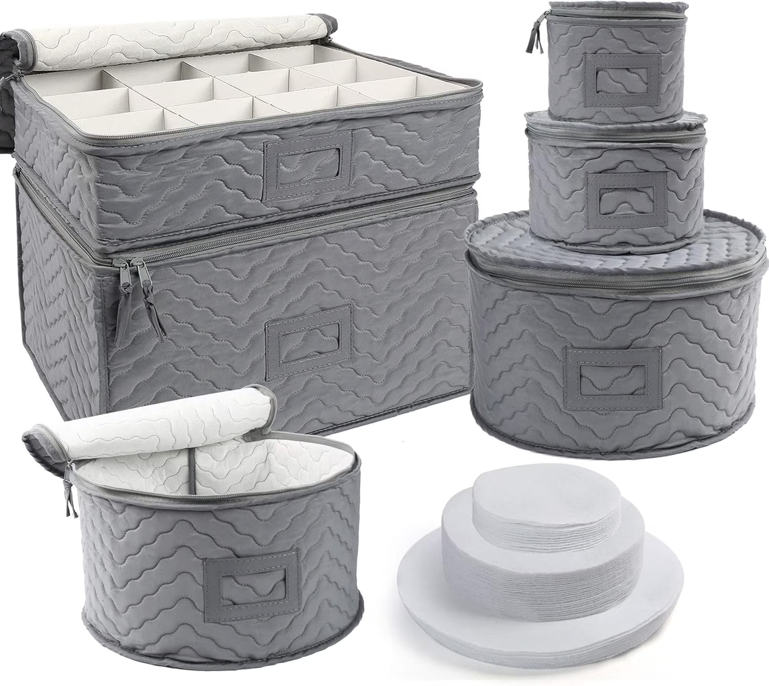 Quilted 6-Piece Storage Box Set C286