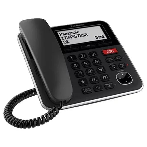 Refurbished Black Corded/Cordless Phone with Answering Machine H930740