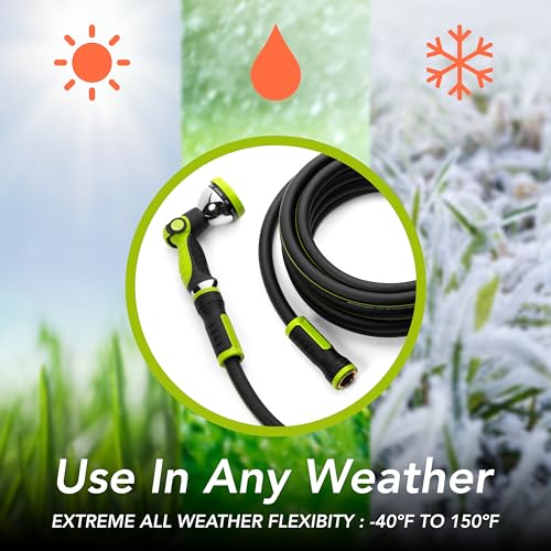 Heavy Duty 3ft x 5/8" Garden Hose with Spray Nozzle P694