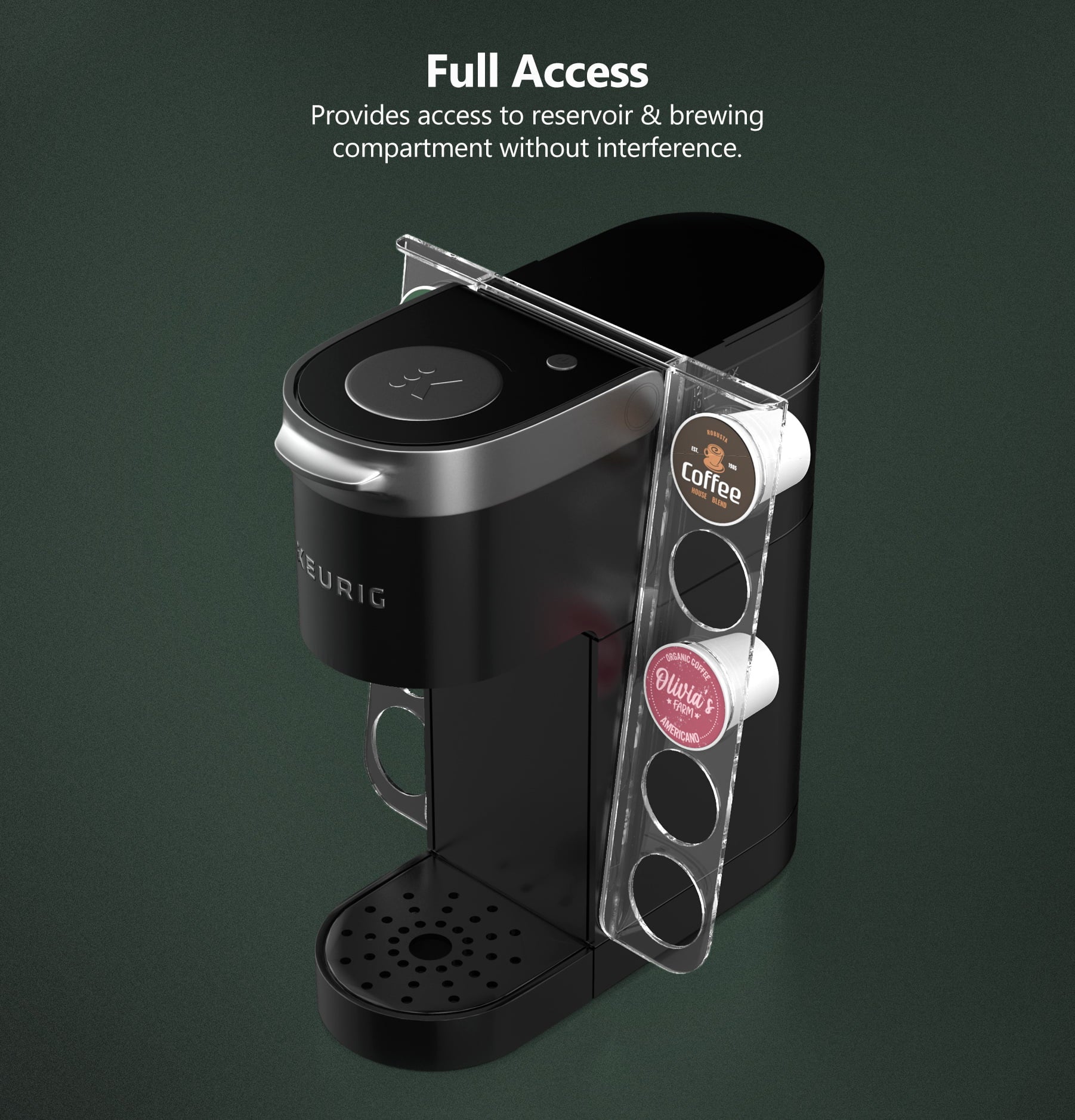 Acrylic K Cup Coffee Pod Storage Organizer W7998