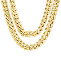 14k Yellow Gold Miami Cuban Link Chain Necklace C524