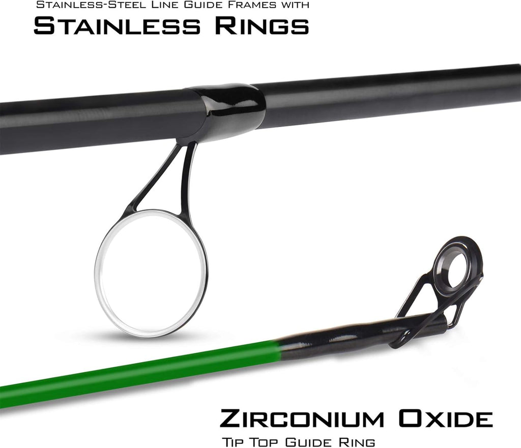 Chartreuse Spinning Rods & Casting Fishing Rods G761