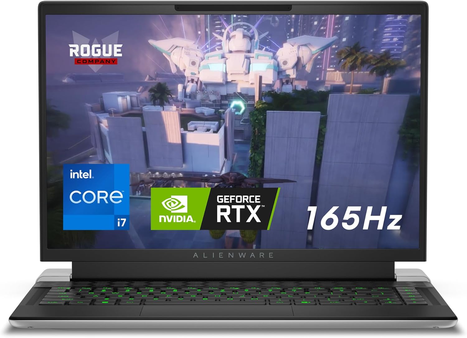 14" QHD+ 165Hz Gaming Laptop, Intel Core i7, NVIDIA GeForce RTX 4060 8GB, 32GB RAM, 1TB SSD, Lunar Silver R8211