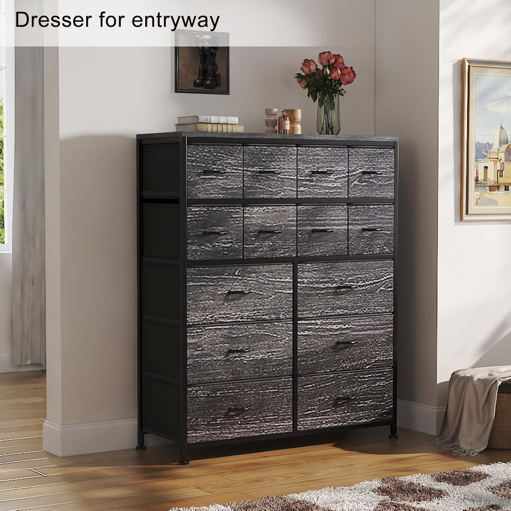 14 Drawer Tall Fabric Dresser N62875