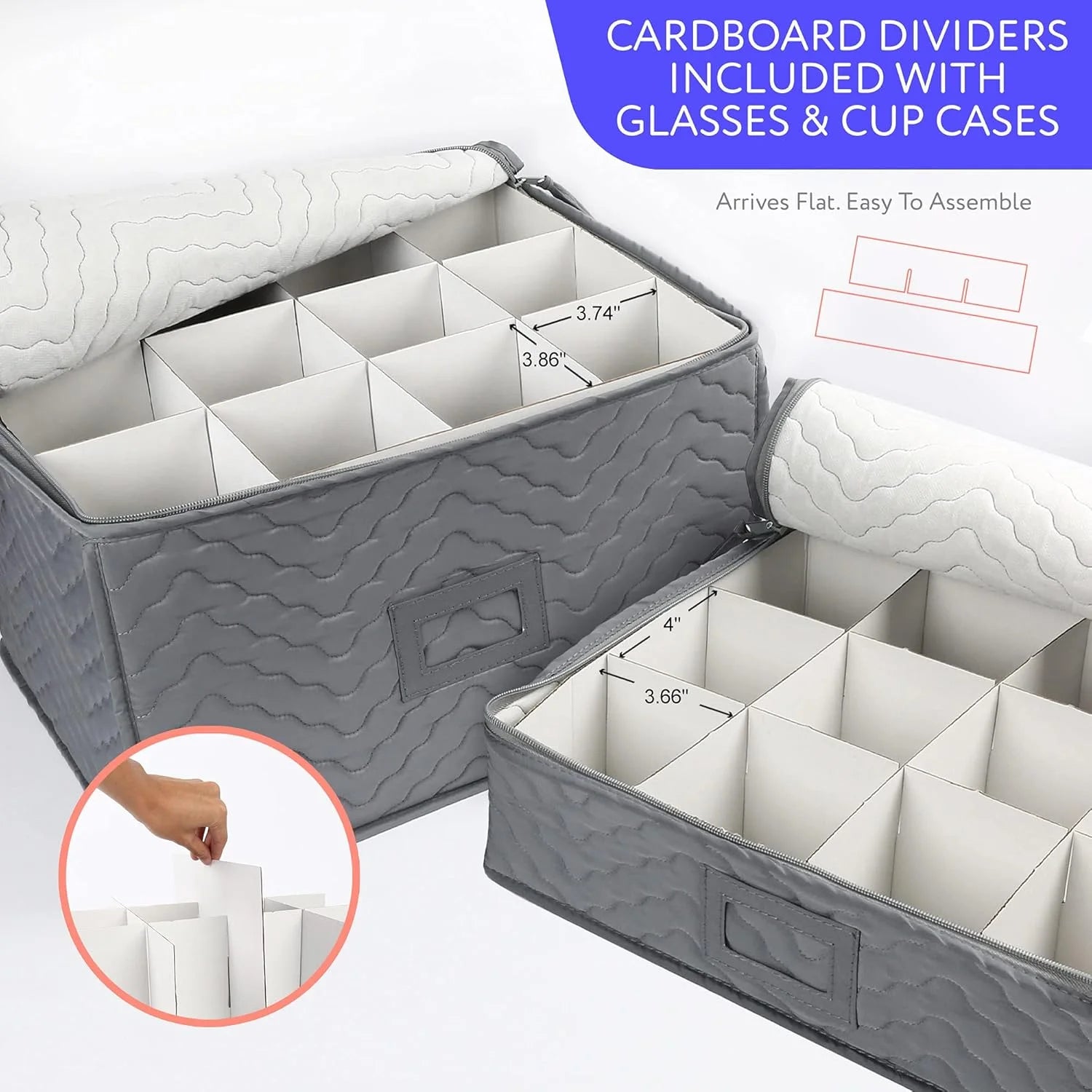 Quilted 6-Piece Storage Box Set C286