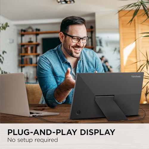 16 Inch 1080p FHD IPS Portable Monitor with Built-in Stand and Protective Case K85863