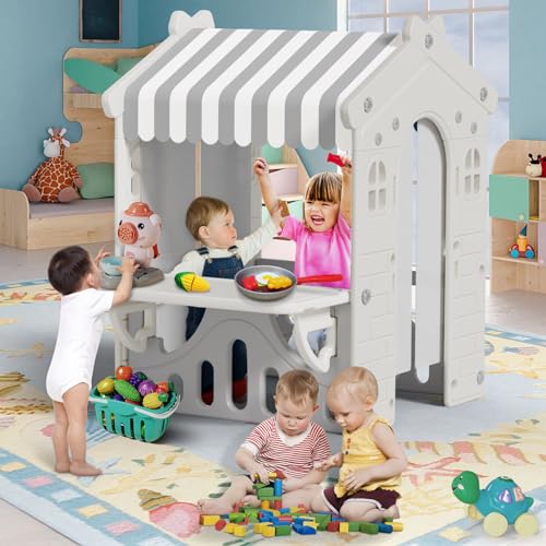 Kids Playhouse with Kitchen Toys Set Blue G286