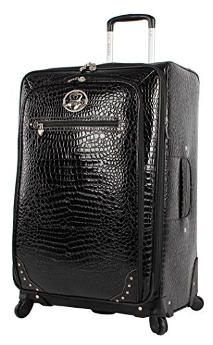 4 Piece Softside Expandable Lightweight Spinner Suitcases with Carry On and Suitcase L936082