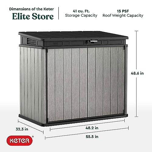 Gray 4.6 x 2.7 Ft Outdoor Storage Box P677666