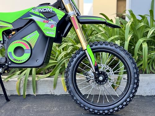 1600W Electric Dirt Bike 48V Lithium Battery Green B515
