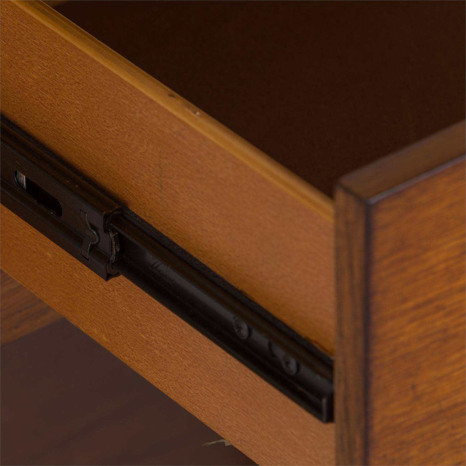Twin Panel Bed in Aged Oak L5074