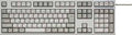 112 Key Capacitance Contactless USB Keyboard (ivory) X5309