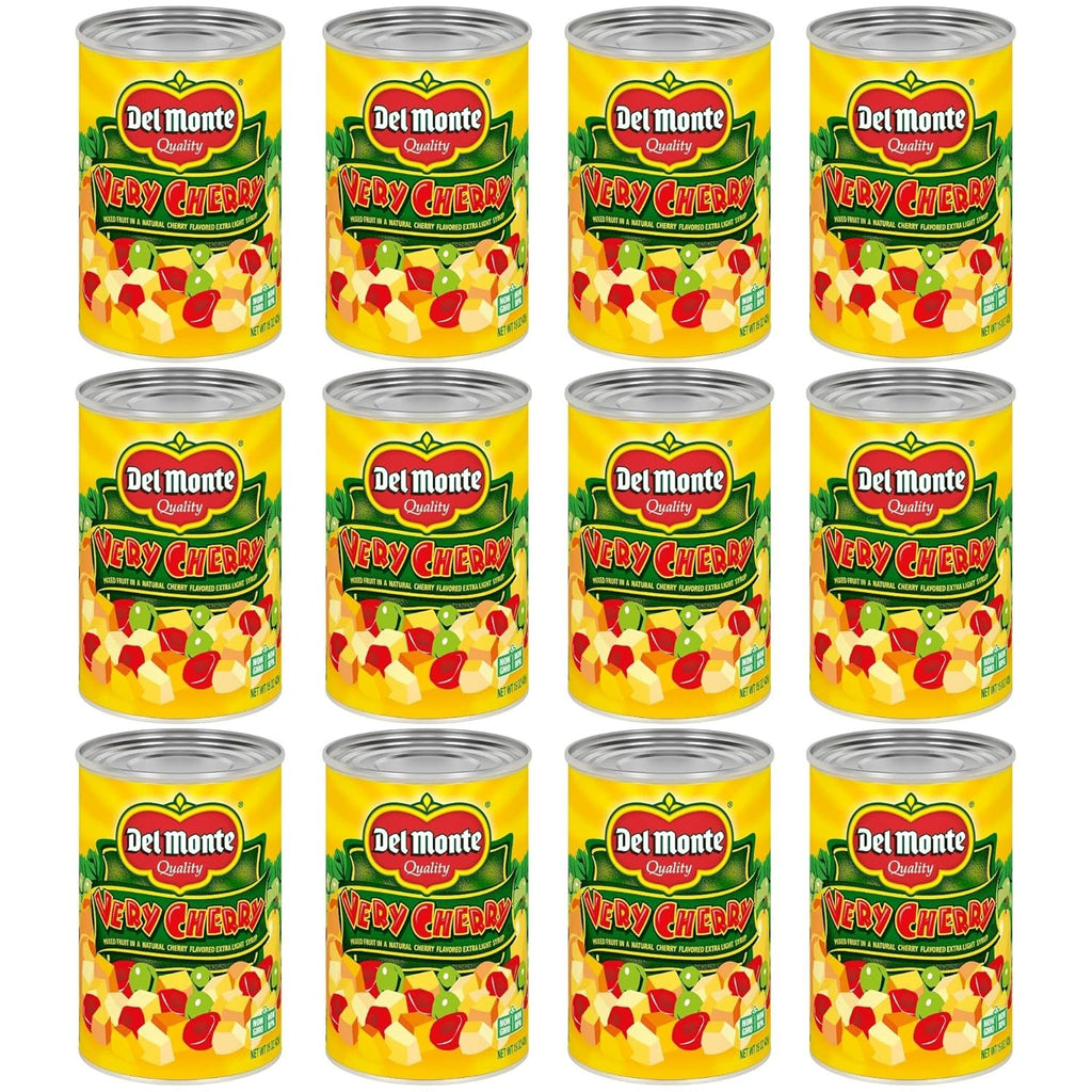 12 Pack 15 oz Canned Mixed Fruit in Extra Light Syrup Q884