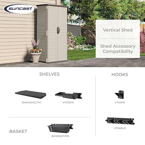 Vanilla Vertical Outdoor Storage Shed Z901