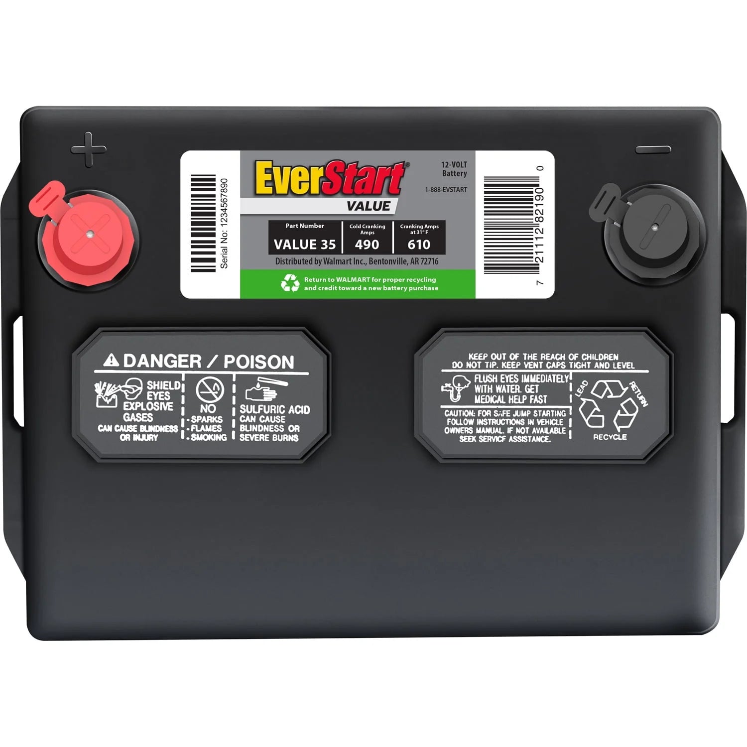 Group Size 35 12 Volt Lead Acid Automotive Battery V827143