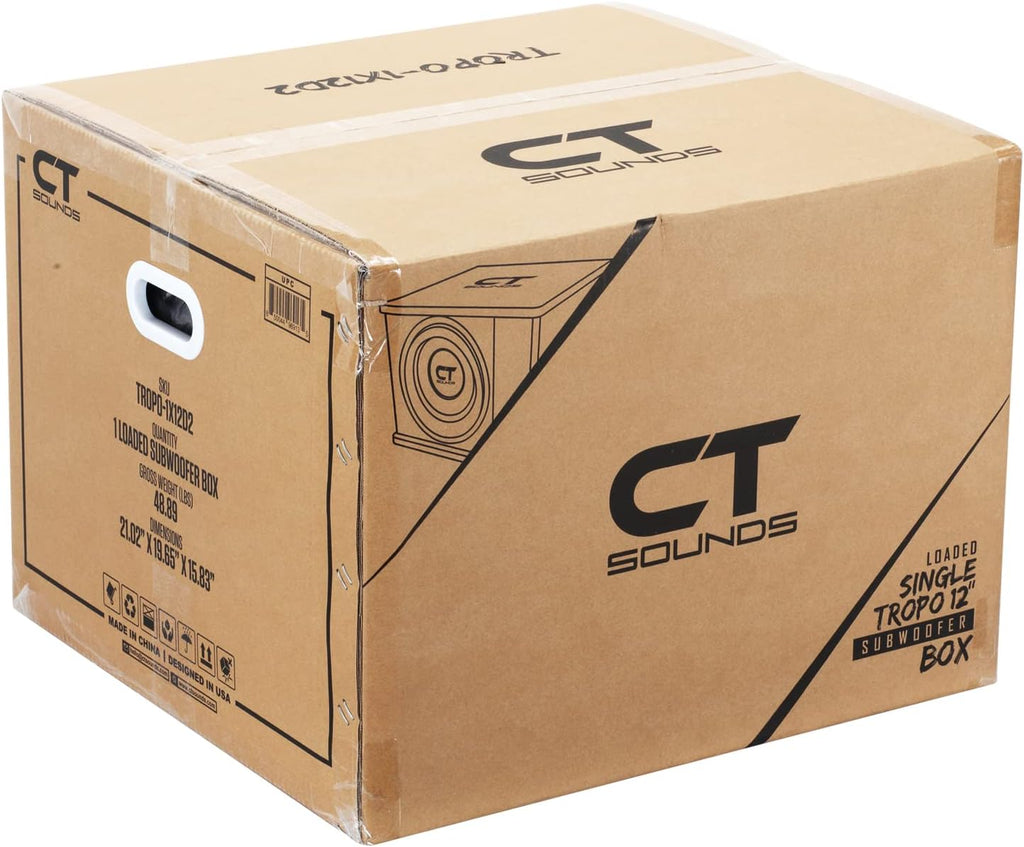 Single 12” 1300W Ported Car Subwoofer Box O97744