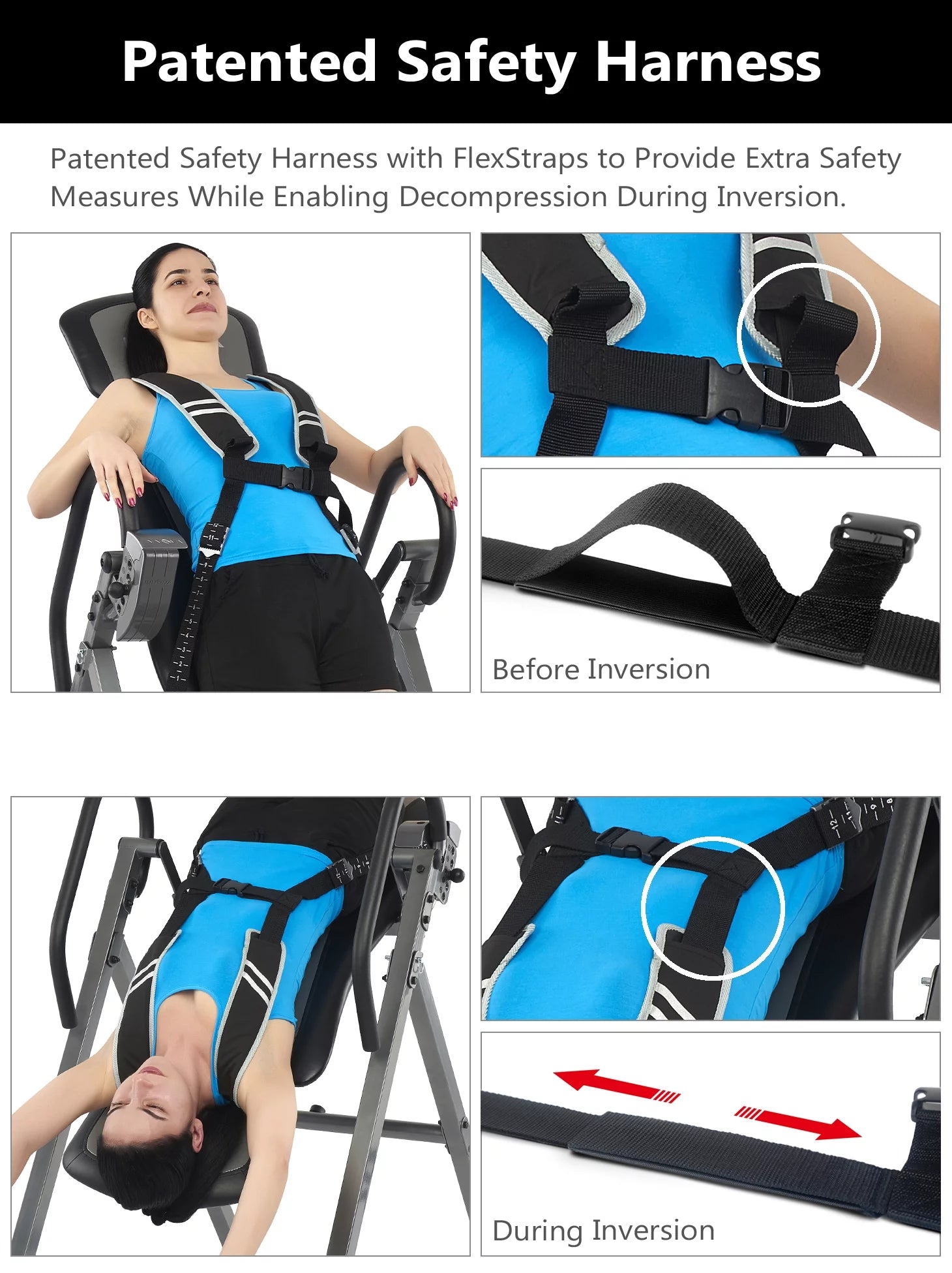 Inversion Table with Ankle Relief S9770