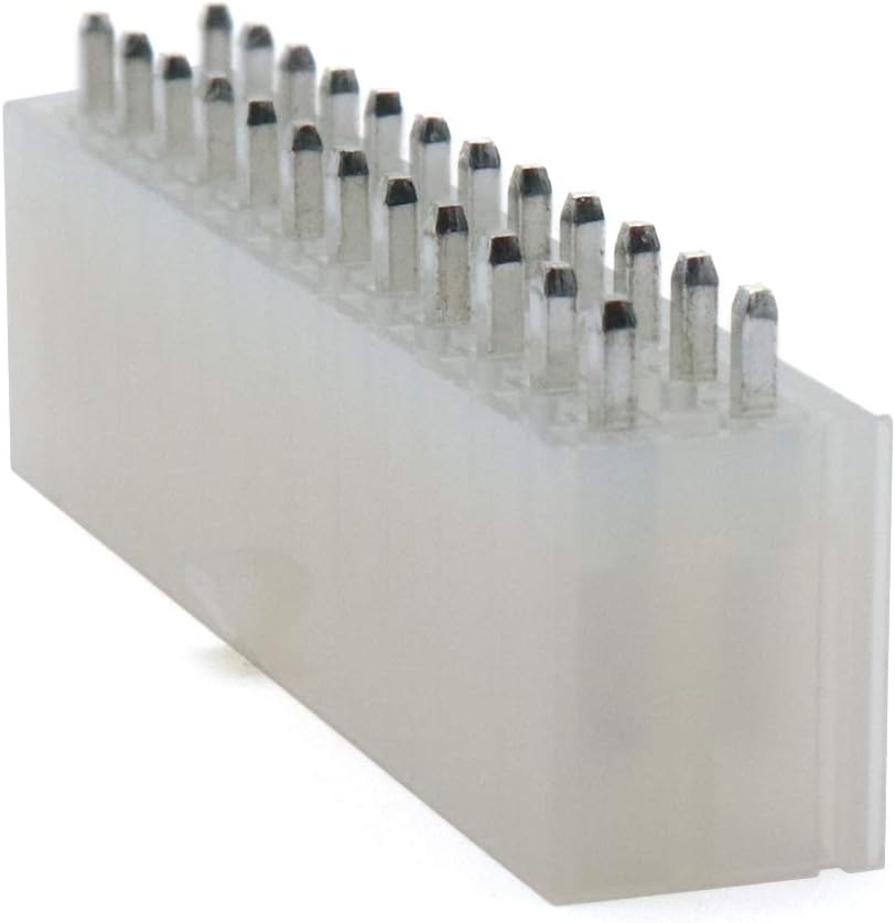 24 Pin Straight ATX Power Supply Connector, Pack of 10 R429