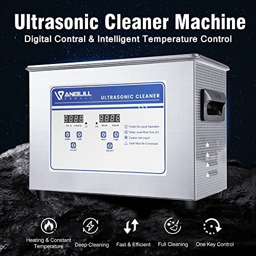 4.5L 180W Ultrasonic Cleaner with 304 Stainless Steel and Digital Timer W83977