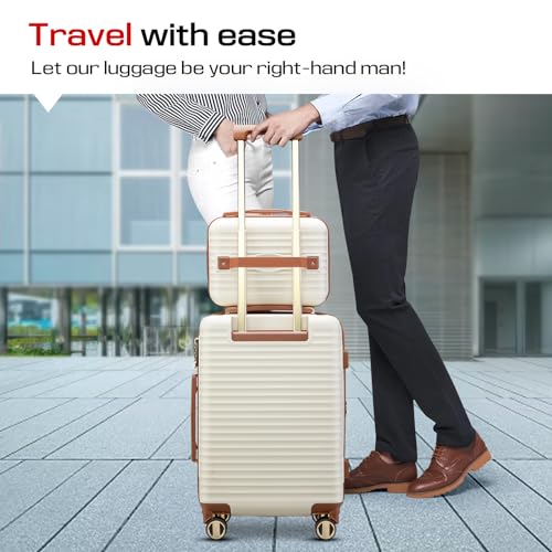 3 Piece Expandable Hard Shell Suitcase Set with Spinner Wheels and TSA Lock Q788