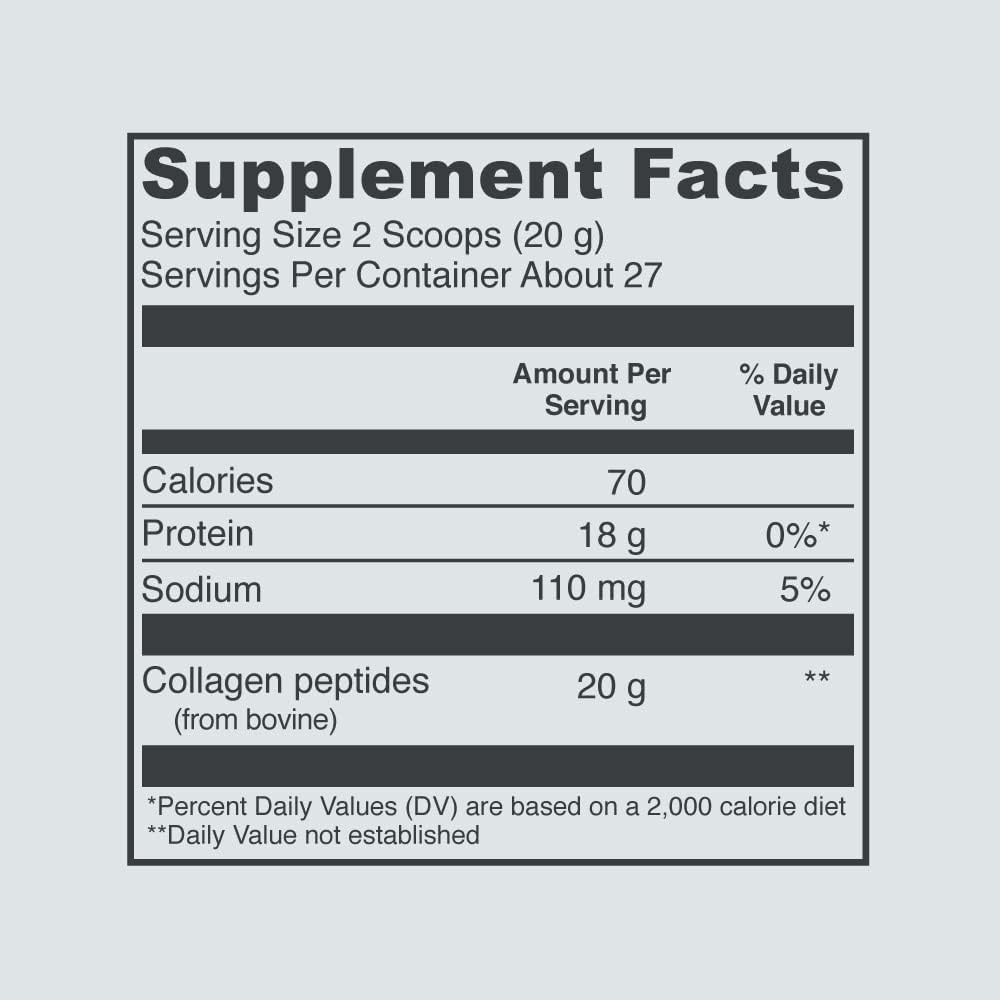 Unflavored Collagen Peptides, 20 Ounce G973