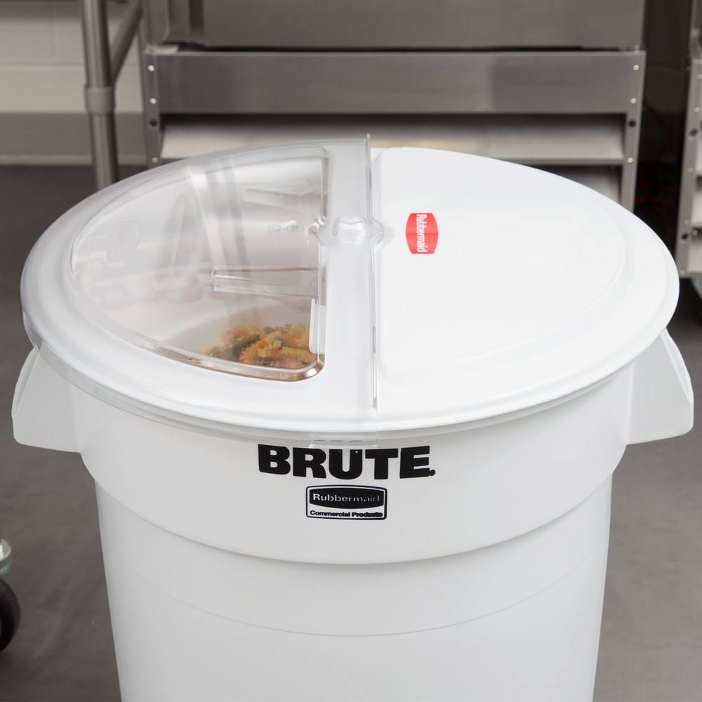 White Sliding Lid with 4-Cup Scoop N719306